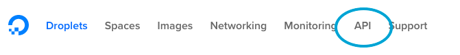 digitalocean-api-in-menu