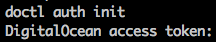 doctl auth init