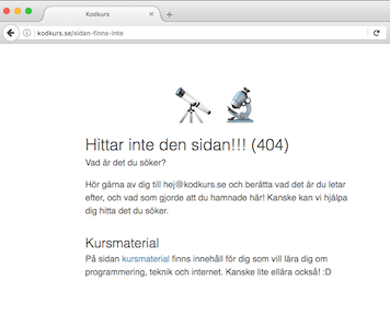 kodkurs 404