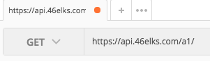 api request to 46elks api